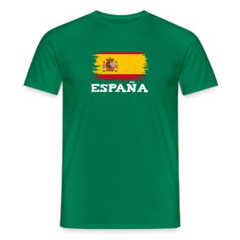 Espagne España flag accueil équipe sportive - T-shirt homme - vert - Devant - AI Model Male 178 dark (178cm)