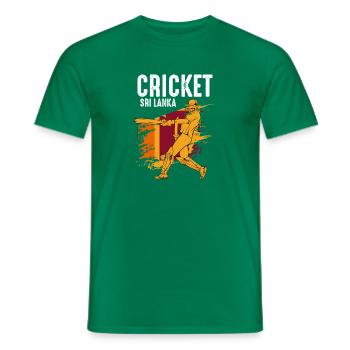 Sri Lanka cricket flag home country sport training - Men's T-Shirt - kelly green - Front - AI Model Male 178 dark (178cm)