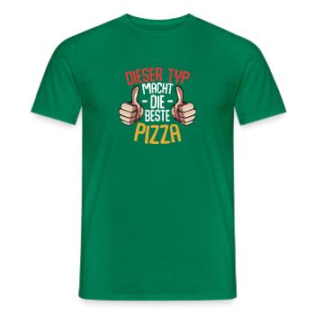 Dieser Typ Macht Die Beste Pizza Italienisch - Männer T-Shirt - Kelly Green - Vorne - AI Model Male 178 dark (178cm)
