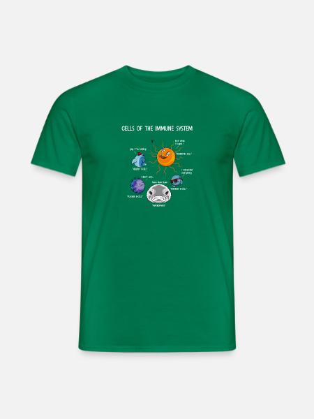 Zellen des Immunsystems Wissenschaft Fan Biologie - Männer T-Shirt - Kelly Green