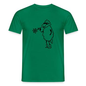 Cooles Schaf - Männer T-Shirt - Kelly Green - Vorne - AI Model Male 178 dark (178cm)