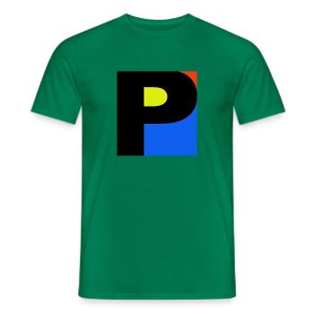 P - Männer T-Shirt - Kelly Green - Vorne - AI Model Male 178 dark (178cm)