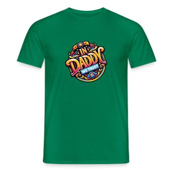 Unserem Papa vertrauen wir - Papa ist der Beste - Männer T-Shirt - Kelly Green - Vorne - AI Model Male 178 dark (178cm)