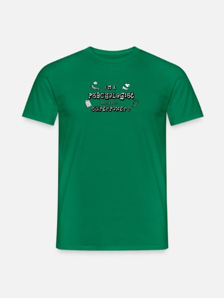 Psychologist - Super Power - Men's T-Shirt - kelly green