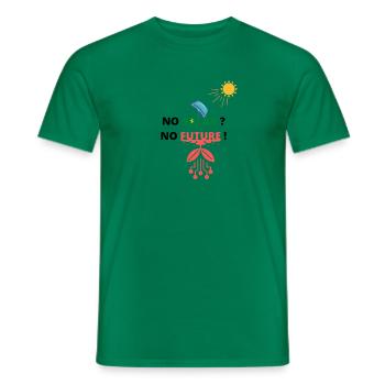 PAS D’AVENIR SOLAIRE - T-shirt homme - vert - Devant - AI Model Male 178 dark (178cm)