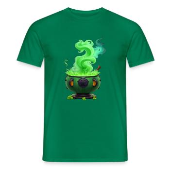Hexenkessel - Männer T-Shirt - Kelly Green - Vorne - AI Model Male 178 dark (178cm)