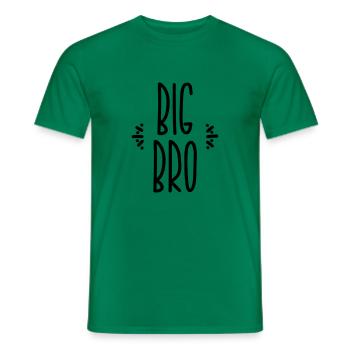big bro - Men's T-Shirt - kelly green - Front - AI Model Male 178 dark (178cm)