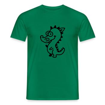 Dragons - Line - T-shirt homme - vert - Devant - AI Model Male 178 dark (178cm)