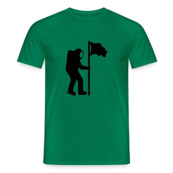 Astronaute - T-shirt homme - vert - Devant - AI Model Male 178 dark (178cm)