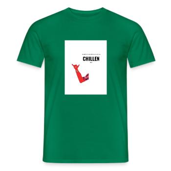 Wusste garnicht das du so am chillen bist - Männer T-Shirt - Kelly Green - Vorne - AI Model Male 178 dark (178cm)