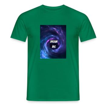 Dream, Träume, Traum, Weltall, erforschen - Männer T-Shirt - Kelly Green - Vorne - AI Model Male 178 dark (178cm)