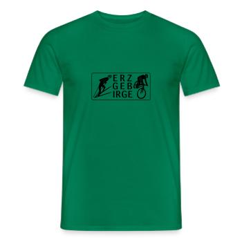 Erzgebirge Ski & MTB - Männer T-Shirt - Kelly Green - Vorne - AI Model Male 178 dark (178cm)