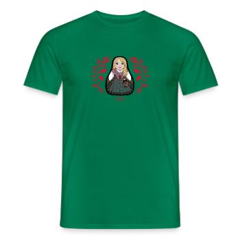 Ilsbostinta mit Blumen. - Männer T-Shirt - Kelly Green - Vorne - AI Model Male 178 dark (178cm)