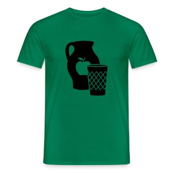 Bembel und Geripptes - Männer T-Shirt - Kelly Green - Vorne - AI Model Male 178 dark (178cm)