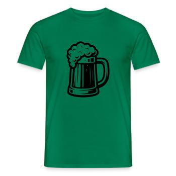 Chope à bière symbole bière - T-shirt homme - vert - Devant - AI Model Male 178 dark (178cm)