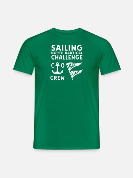 White Sailing - Men's T-Shirt - kelly green
