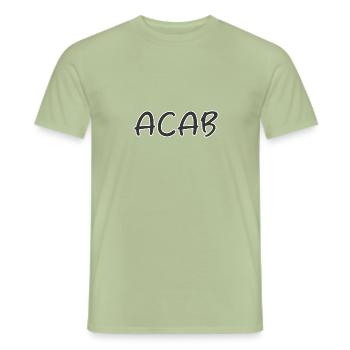 ACAB - Men's T-Shirt - sage - Front - AI Model Male 178 light (178cm)