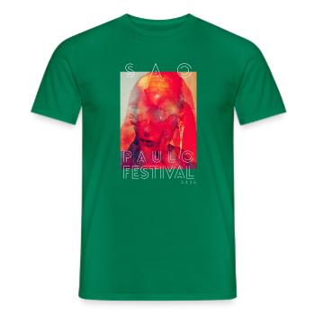 Paulo Festival 2014 - Männer T-Shirt - Kelly Green - Vorne - AI Model Male 178 dark (178cm)