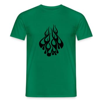 flamme - Männer T-Shirt - Kelly Green - Vorne - AI Model Male 178 dark (178cm)