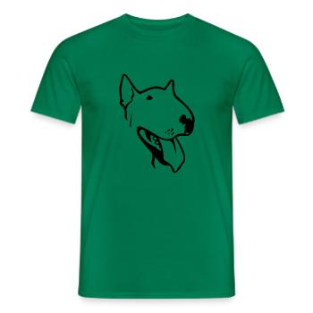 Bull Terrier Terrier Bulldoge Pit Bull - Men's T-Shirt - kelly green - Front - AI Model Male 178 dark (178cm)