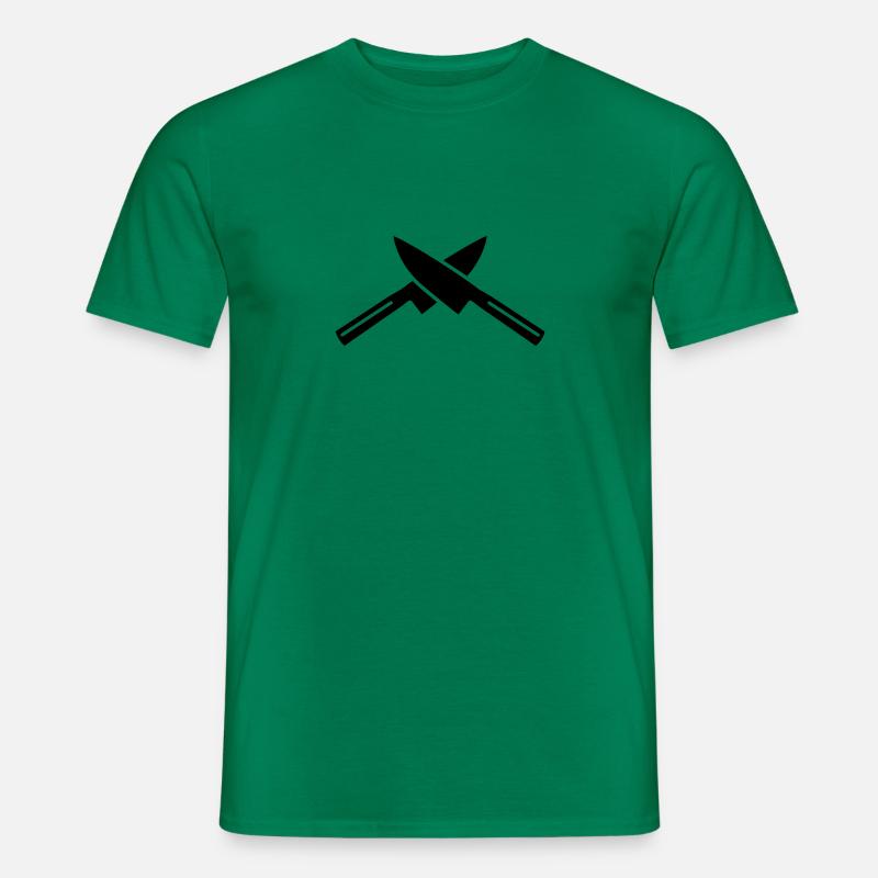 Messer - Männer T-Shirt - Kelly Green