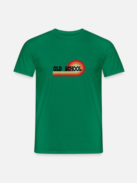 Old School Black - Männer T-Shirt - Kelly Green