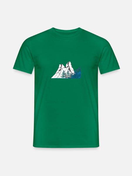 Bergwelle - Männer T-Shirt - Kelly Green