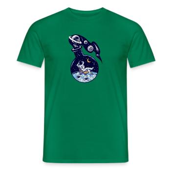 moon chill - Männer T-Shirt - Kelly Green - Vorne - AI Model Male 178 dark (178cm)