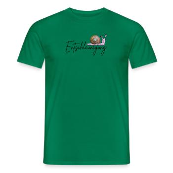Entschleunigung Schnecke - Männer T-Shirt - Kelly Green - Vorne - AI Model Male 178 dark (178cm)