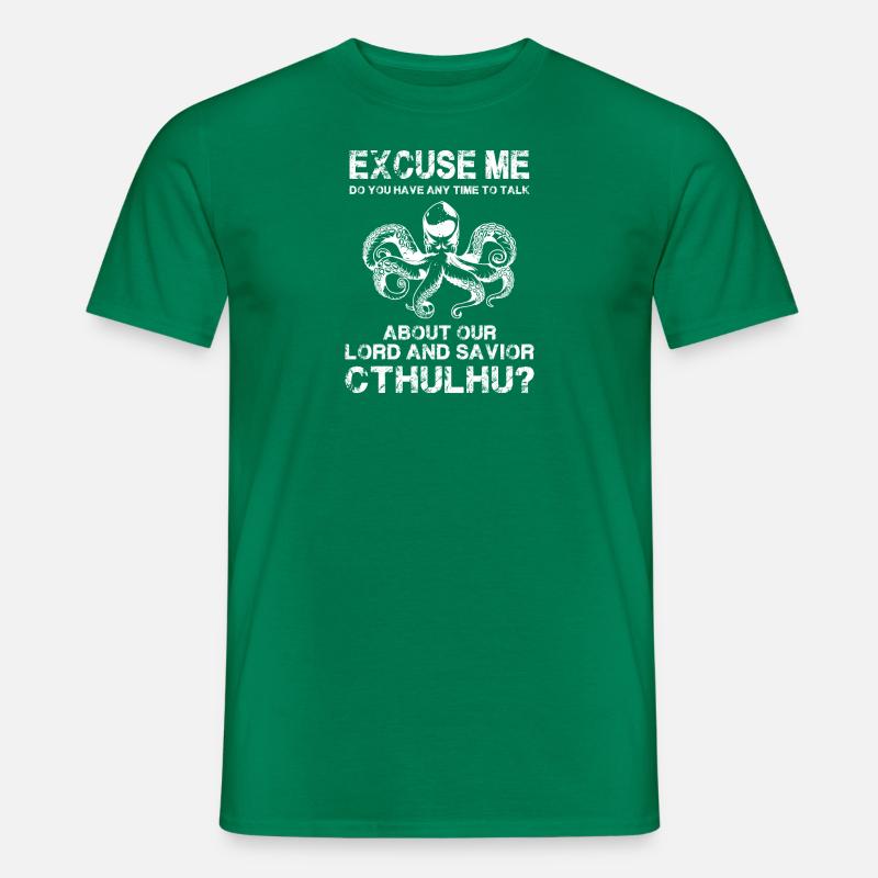 Octopus Cthulhu Octopus - T-shirt męski - zielony