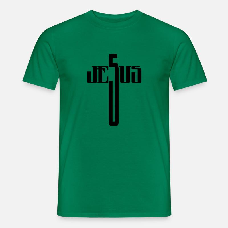 Jesus - Mænd T-shirt - kelly grøn