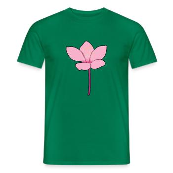 Japanese Cherry Blossom - Men's T-Shirt - kelly green - Front - AI Model Male 178 dark (178cm)