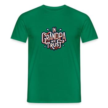 Opa vertrauen wir lieben unseren Opa - Männer T-Shirt - Kelly Green - Vorne - AI Model Male 178 dark (178cm)