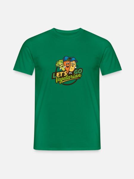 Gesund vegan vegetarisch leben Tierschutz - Männer T-Shirt - Kelly Green