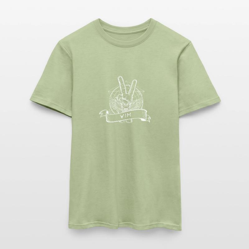 vim linux open source consolen editor Männer T-Shirt