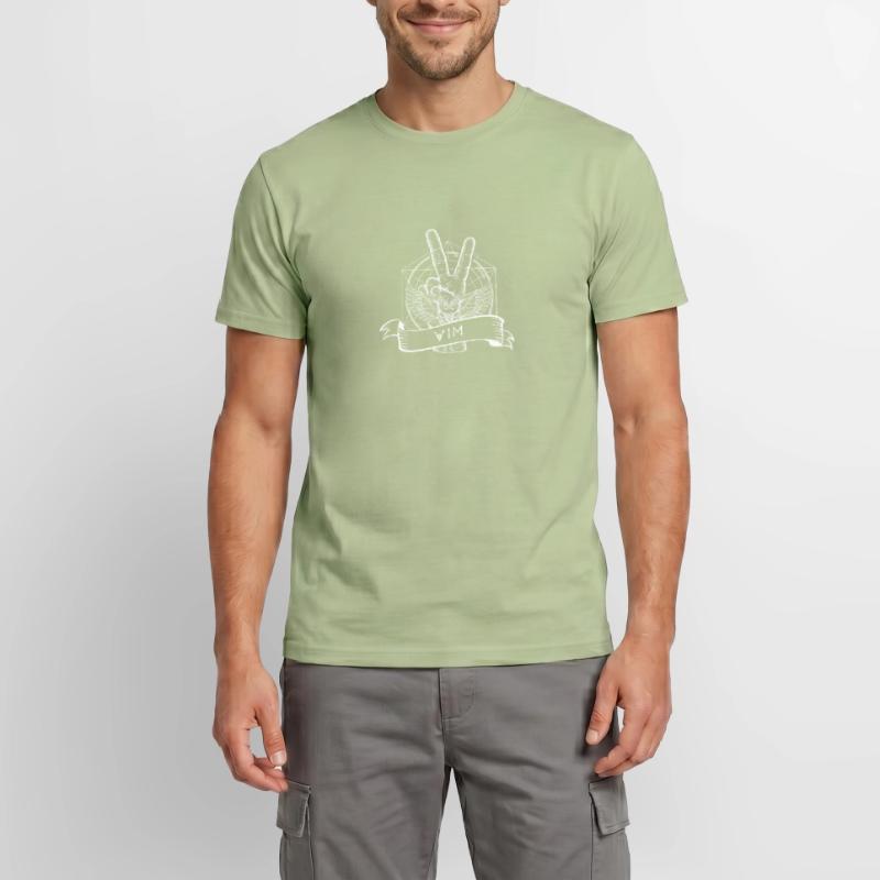 vim linux open source consolen editor Männer T-Shirt