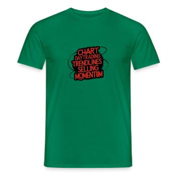Trading meine Passion cooles Trading Design - Männer T-Shirt - Kelly Green - Vorne - AI Model Male 178 dark (178cm)