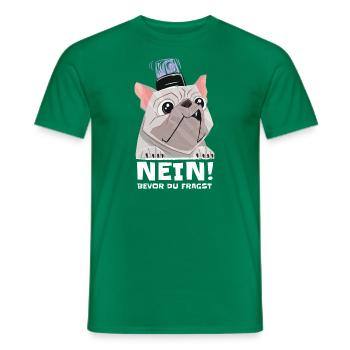 american Bully Polizeihund french Bulldog Wachhund - Männer T-Shirt - Kelly Green - Vorne - AI Model Male 178 dark (178cm)