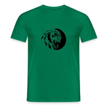 Fenrir Wolf - Männer T-Shirt - Kelly Green - Vorne - AI Model Male 178 dark (178cm)