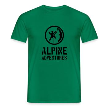 alpine_adventures_2___f1 - T-shirt homme - vert - Devant - AI Model Male 178 dark (178cm)