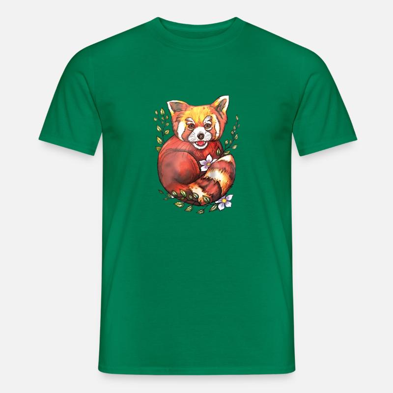 Roter Panda - Männer T-Shirt - Kelly Green