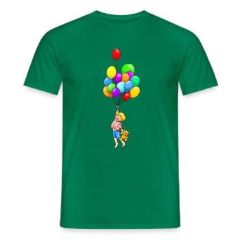 Mes ballons - T-shirt homme - vert - Devant - AI Model Male 178 dark (178cm)