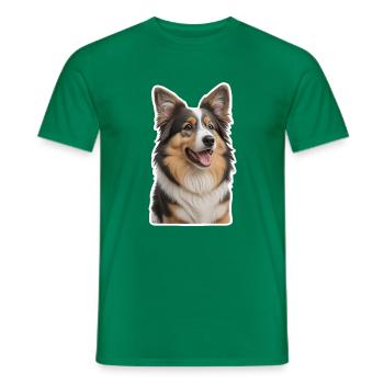 Collie - Männer T-Shirt - Kelly Green - Vorne - AI Model Male 178 dark (178cm)