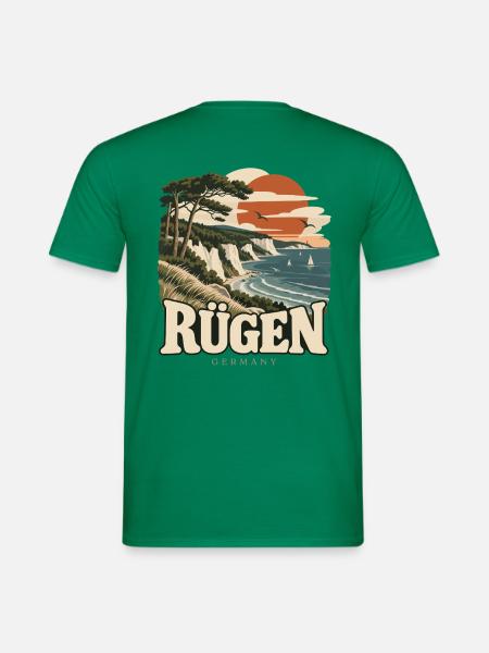 Rügen Germany Baltic Coast - Männer T-Shirt - Kelly Green