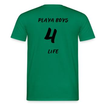 Playa BOYS 4 LIFE Malle - Männer T-Shirt - Kelly Green - Hinten - AI Model Male 178 dark (178cm)