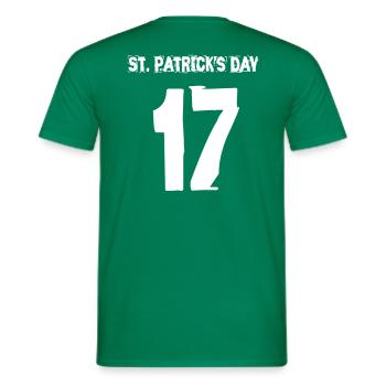Saint Patrick - T-shirt homme - vert - Dos - AI Model Male 178 dark (178cm)