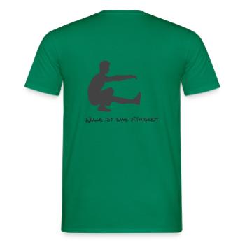 Wille - Männer T-Shirt - Kelly Green - Hinten - AI Model Male 178 dark (178cm)