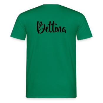 Vorname - Bettina - Männer T-Shirt - Kelly Green - Hinten - AI Model Male 178 dark (178cm)