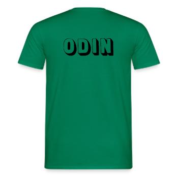 Name - Odin - Men's T-Shirt - kelly green - Back - AI Model Male 178 dark (178cm)
