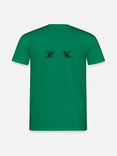 Design 14 (Flügelset, weit) - Männer T-Shirt - Kelly Green